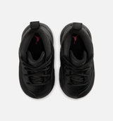 Air Jordan 12 Retro Bloodline Infant Toddler Lifestyle Shoe - Black/Varsity Red Free Shipping