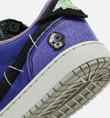 Air Jordan 1 Low OG Regency Purple and Dark Raisin Grade School Lifestyle Shoe - Regency Purple/Vapor Green/Black/Dark Raisin/Daybreak/Light Silver