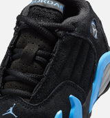 Air Jordan 14 Retro Black University Blue Infant Toddler Lifestyle Shoe - Black/White/University Blue