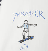 Argentina x Thrasher Ringer Mens Short Sleeve Shirt - White/Black