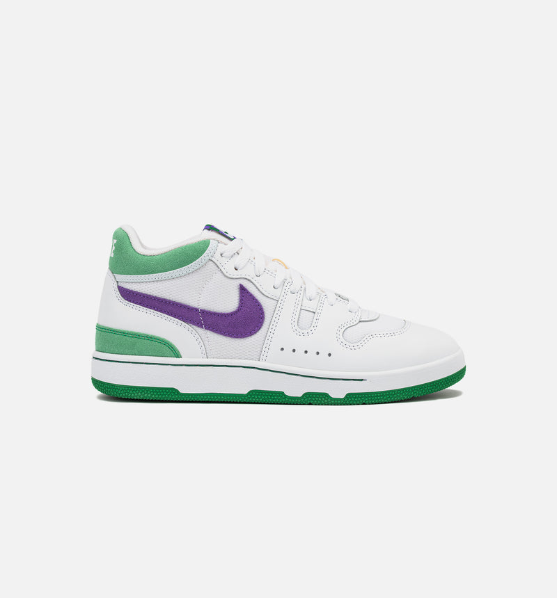 Attack Court Green and Hyper Grape Mens Lifestyle Shoe - White/Hyper Grape/Court Green