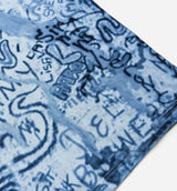 AJ 85 Graphic Mens Short Sleeve Shirt - Blue/Black