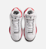 Air Jordan 13 Retro White And University Red Grade School Lifestyle Shoe - White/Black/True Red