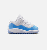 Air Jordan 11 Retro Low University Blue Infant Toddler Lifestyle Shoe - White/University Blue/Black Free Shipping