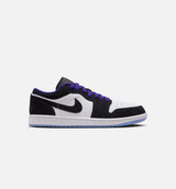 Air Jordan 1 Low Mens Lifestyle Shoe - White/Black/Dark Concord