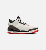Air Jordan 3 Retro Sail and University Red Mens Lifestyle Shoe - Sail/Black/University Red/Pale Ivory Free Shipping