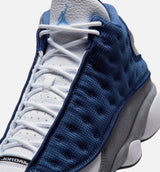 Air Jordan 13 Retro Navy And Flint Grey Mens Lifestyle Shoe - Navy/University Blue/Flint Grey/White Free Shipping