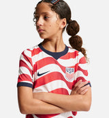USMNT 2026/27 Match Home Aero Fit Soccer Authentic Garde School Jersey - Sail/Midnight Navy/Midnight Navy