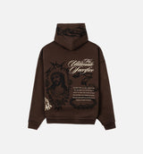 The Ultimate Sacrifice Zip Up Mens Hoodie (Brown/Black)