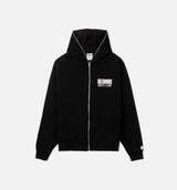 Astro Zip Mens Hoodie - Black