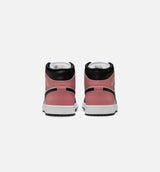 Air Jordan 1 Mid Mens Lifestyle Shoe - White/Rust Pink/Black