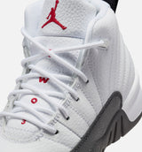 Air Jordan 12 Retro Taxi Flip Preschool Lifestyle Shoe - White/Gym Red/Black