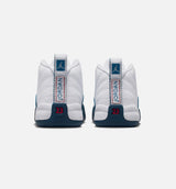 Air Jordan 12 Retro French Blue Infant Toddler Lifestyle Shoe - White/French Blue/Metallic Silver/Varsity Red