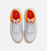 Air Jordan 3 Retro Orange Citrus Womens Lifestyle Shoe - White/Multicolor Free Shipping