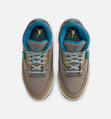 Air Jordan 3 Retro Olive Grey Preschool Lifestyle Shoe - Olive Grey/Green Abyss/Khaki/Sea Glass