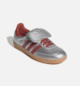 Samba LT Womens Lifestyle Shoe - Silver Metallic/Preloved Ruby/Gum