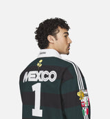 Chavarria Rugby Mens Long Sleeve Shirt - Black/Aurora Ivy