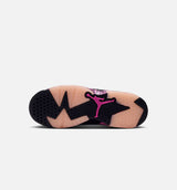 Air Jordan 6 Retro Fearless Grade School Lifestyle Shoe - Black/Laser Fushia/Pink Foam