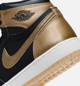 Air Jordan 1 Retro High OG Black and Gold Grade School Lifestyle Shoe - Black/Metallic Gold/Sail