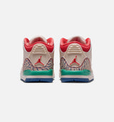 Air Jordan 3 Retro Play Your Way Infant Toddler Lifestyle Shoe - Chalk/Track Red/True Blue/Kinetic Green Free Shipping