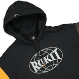 Converse X Rokit Mens Hoodie - Black/Grey/Orange