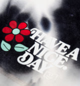 Nice Day Tie Dye Fleece Shorts Mens Shorts - Black/White