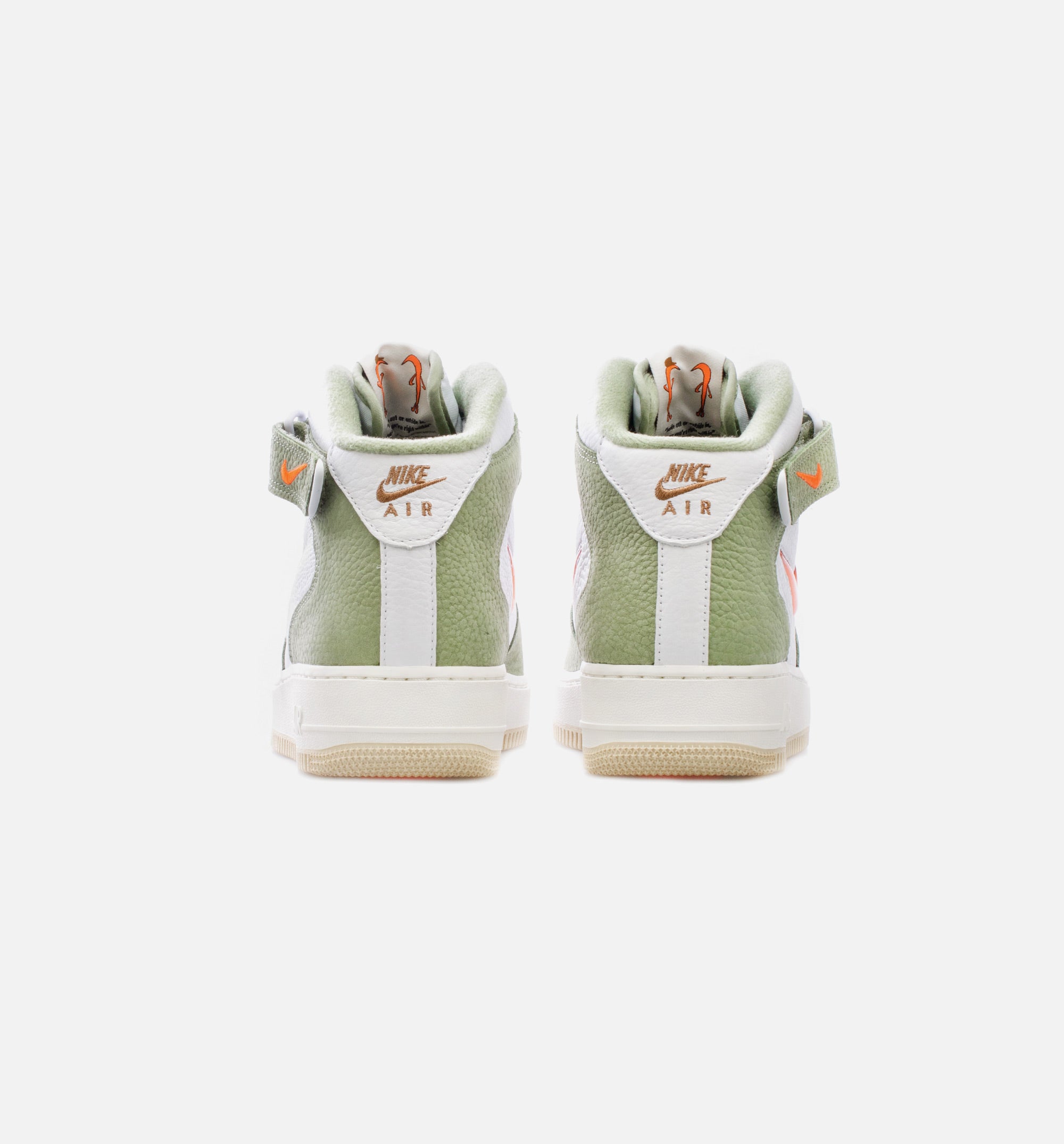 New Nike Air Force 1 Mid '07 QS Shoes Sneakers - Olive Green/ White  (DQ3505-100)