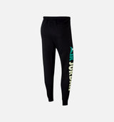 Jordan Winter Utility Mountainside Mens Fleece Pants - Black/Blue/Yellow