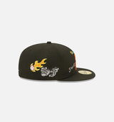 San Francisco Giants Scribble 59Fifty Fitted Cap Mens Hat - Black