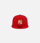 New York Yankees State Fruit 59FIFTY Fitted Cap Mens Hat - Red