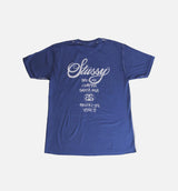 Stussy Diametric Tee - White/Blue