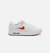 Air Max 1 The Bay Grade School Lifestyle Shoe - White/Red
