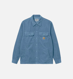 CARHARTT WIP I030285-0NW02
 Dixon Corduroy Shirt Jacket Mens Jacket - Blue Image 0