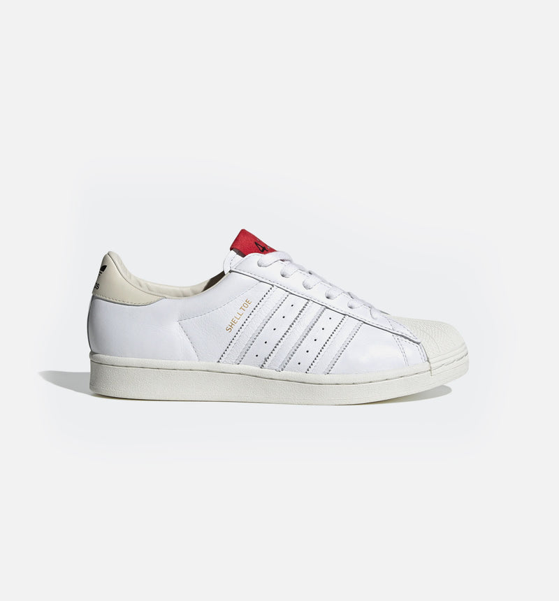 424 Shell-Toe Mens Lifestyle Shoe - White/Red