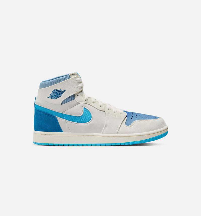 Air Jordan 1 Zoom CMFT 2 Dark Powder Blue Mens Lifestyle Shoe - Blue/Sail