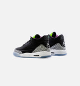Air Jordan 3 Electric Green Grade School Lifestyle Shoe - Black/Green