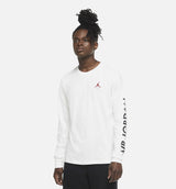 Air Jordan 4 GFX Mens Long Sleeve Shirt - White