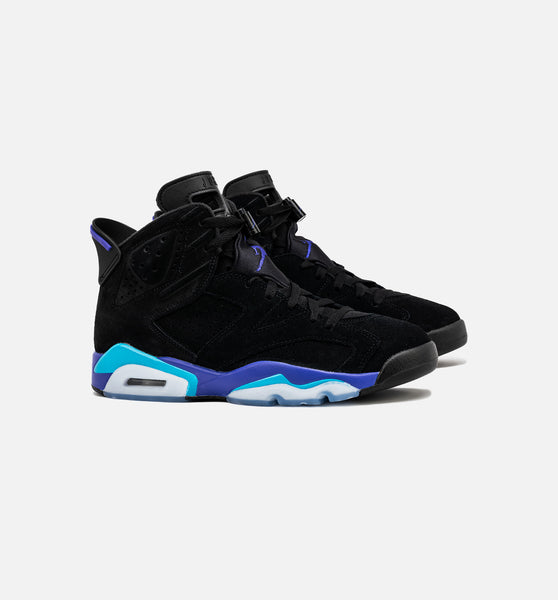 Air Jordan 6 Retro Aqua Mens Lifestyle Shoe - Black/Aquatone/Bright Concord