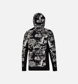 Nemen Scuba Knit Mens Long Sleeve Shirt - Black/White