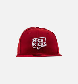 NEW ERA 70358510
 New Era X Nice Kicks 'Nice Angeles' Hat - Scarlet Red/White Image 0