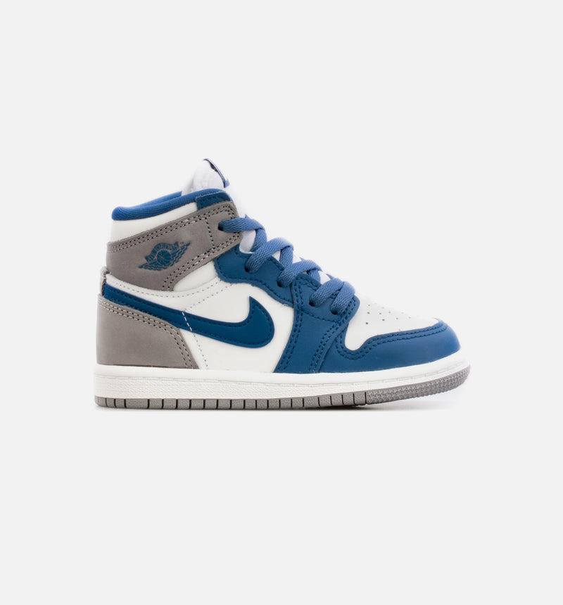 Air Jordan 1 High OG True Blue Infant Toddler Lifestyle Shoe -  Blue/White Free Shipping