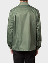 Flight Satin Coach Jacket Mens Jacket - Olive Green