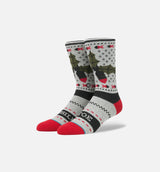 Missle Toe Crew Socks - Grey