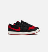 Air Jordan 1 KO Low Bred Mens Lifestyle Shoe - Black/Red