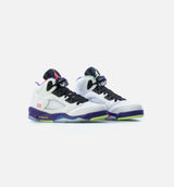 Air Jordan 5 Retro Bel Air Grade School Lifestyle Shoe - Whtie/Purple