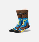 Joe Bruin Mens Crew Socks - Blue