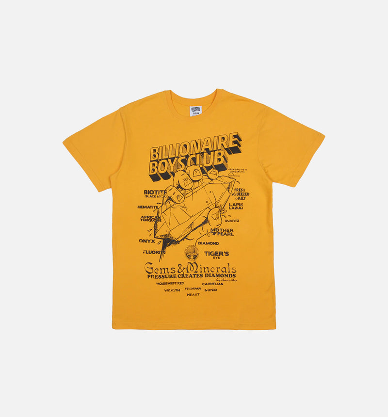 BB Pressed Diamonds Tee Mens T-shirt - Yellow