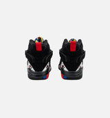 Air Jordan 8 Retro Playoffs Preschool Lifestyle Shoe - Black
