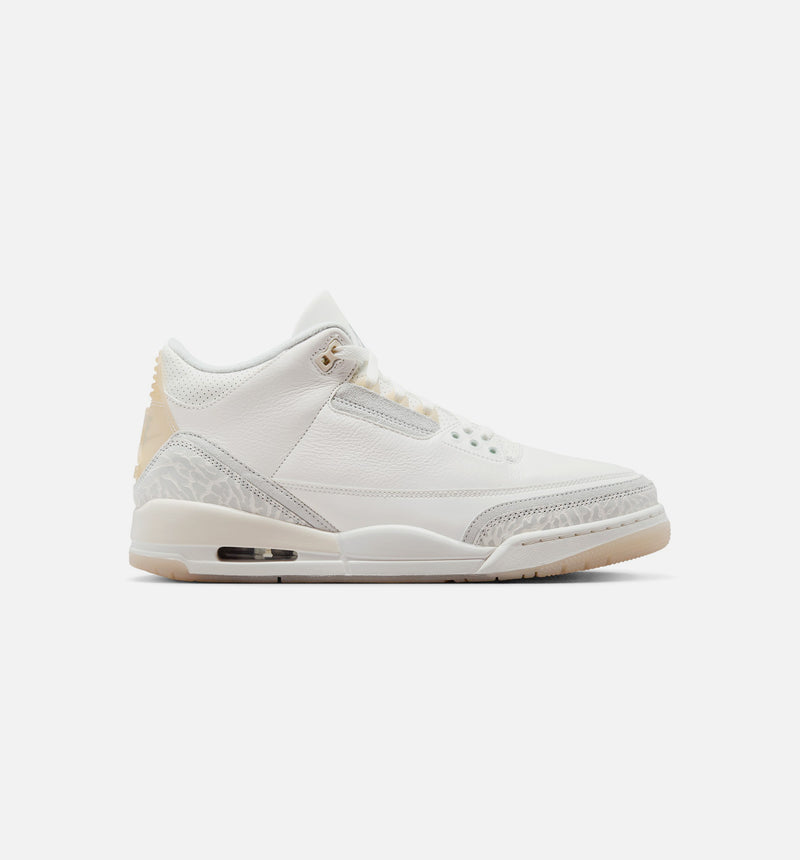 Air Jordan 3 Retro Craft Ivory Mens Lifestyle Shoe - Ivory/Grey Mist/Cream
