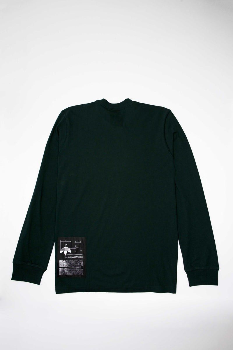 Alexander Wang X adidas Collection AW Long Sleeve Mens Shirt - Green/Green